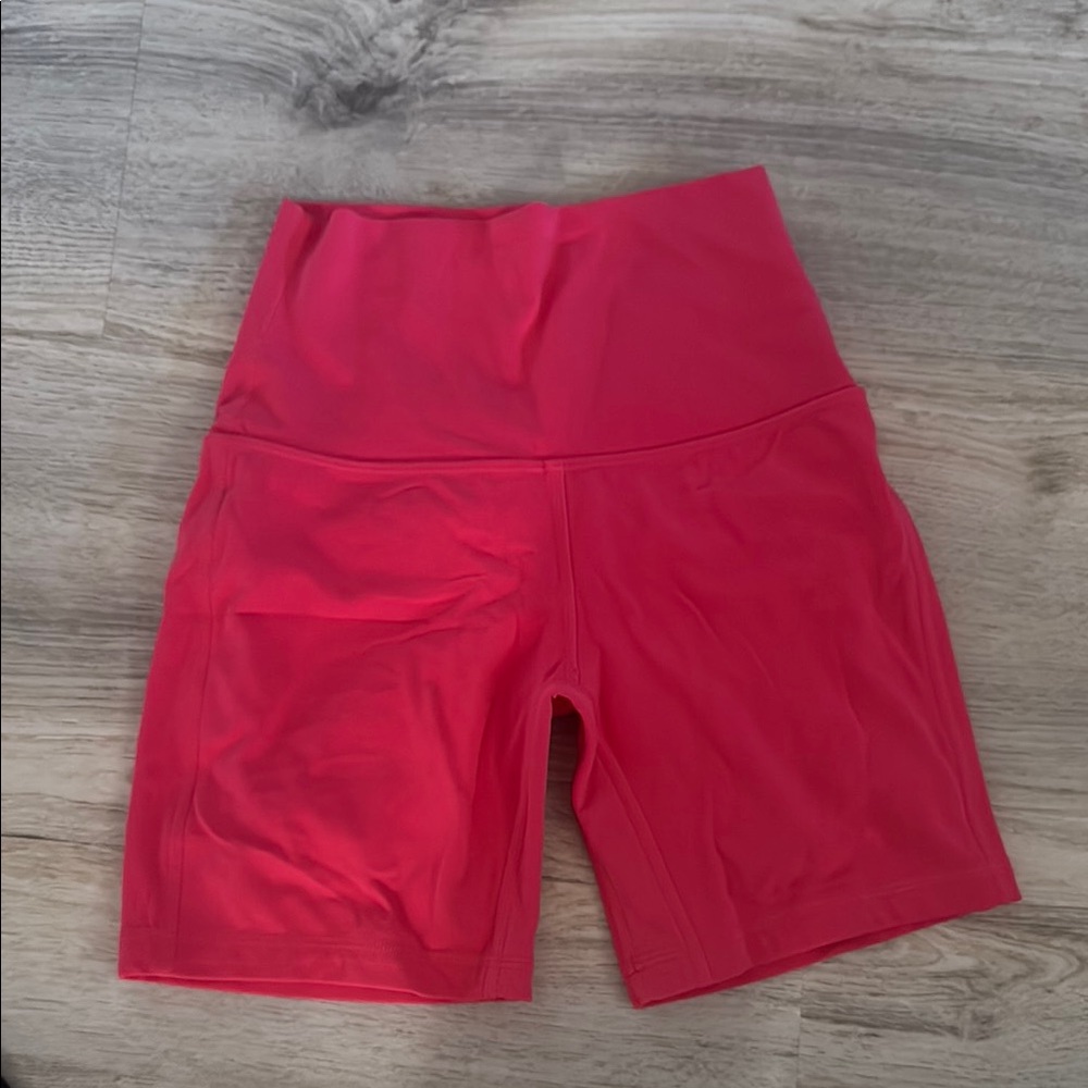 Bright Pink High-Waisted Shorts